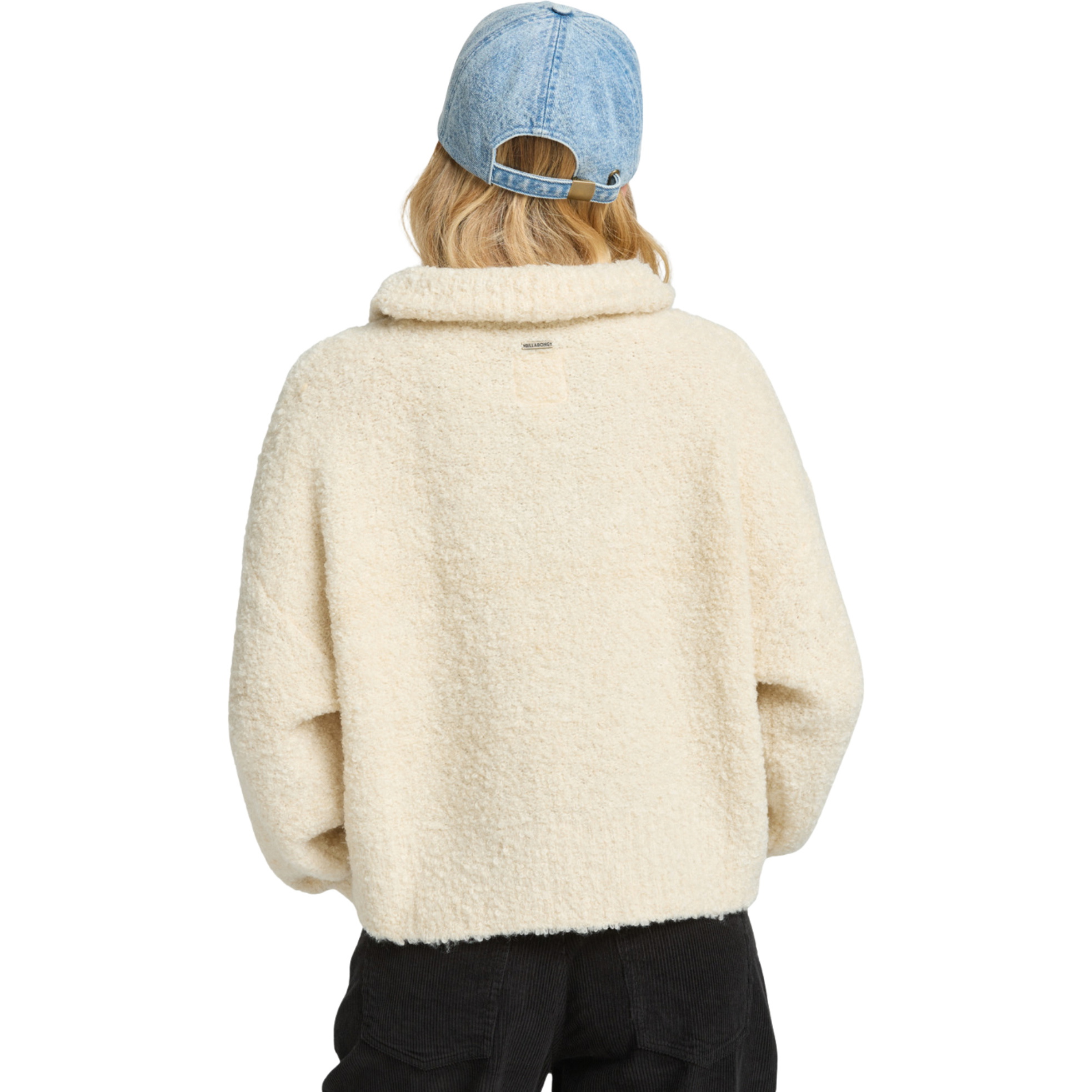 2025 Billabong Womens Lost Heaven Half Zip Jumper EBJSW00135 - Whitecap